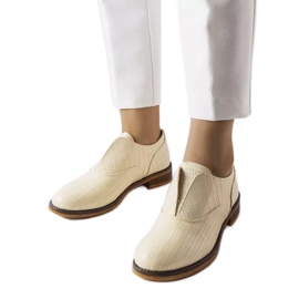 Béžové brogues LS5379 Taupe béžový