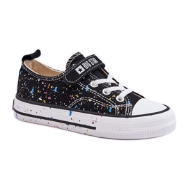 Dětské tenisky na suchý zip Big Star LL374063 Black černá Dětské tenisky na suchý zip Big Star LL374063 Black černá