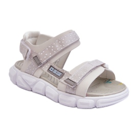 Dětské sandály na suchý zip Big Star LL374201 Grey šedá