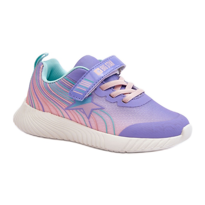 Lehká dětská sportovní obuv Memory Foam System Big Star LL374151 Purple fialový Lehká dětská sportovní obuv Memory Foam System Big Star LL374151 Purple fialový