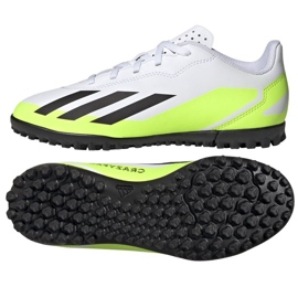 Kopačky Adidas X Crazyfast.4 Tf Jr IE4066 bílý bílý
