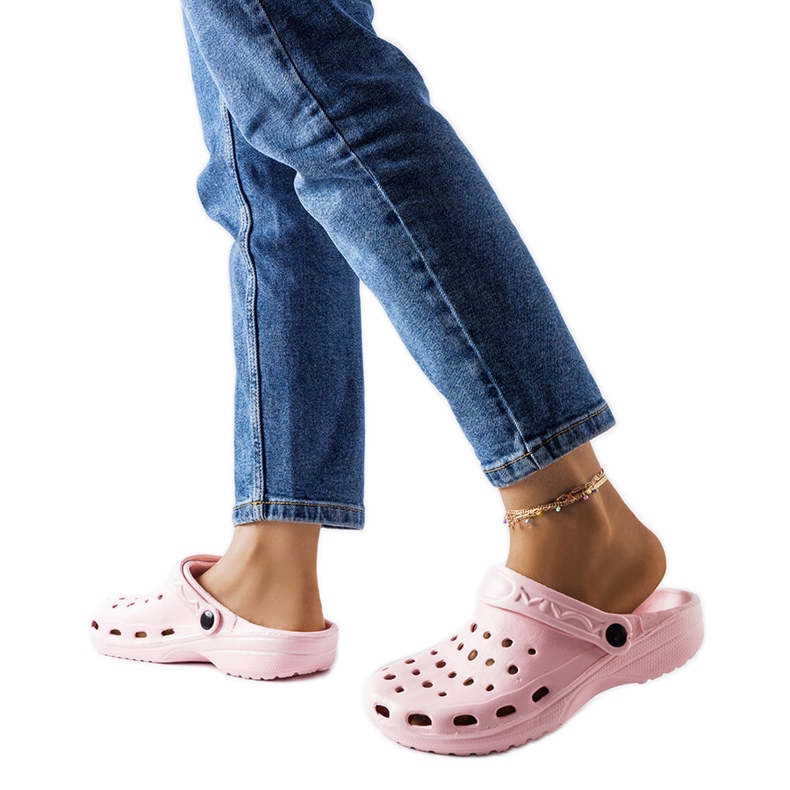 Inna Růžové pěnové pantofle s uzavřenou špičkou od Kleist růžový Inna Růžové pěnové pantofle s uzavřenou špičkou od Kleist růžový