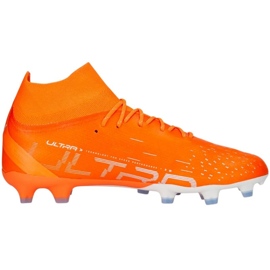 Kopačky Puma Ultra Pro FG/AG M 107240 01 pomerančový pomeranče a červené