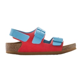 Sandály Birkenstock Milano Hl Jr 1024373 modrý Sandály Birkenstock Milano Hl Jr 1024373 modrý