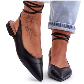 PG1 Dámské šněrovací baleríny Lilly Ann černý