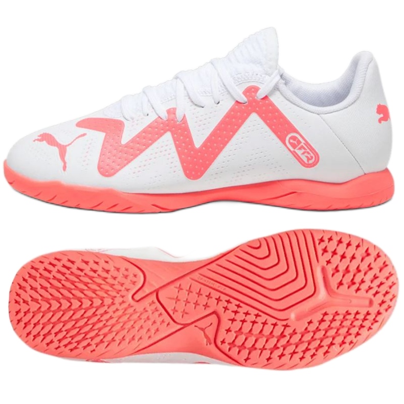Kopačky Puma Future Play It Jr 107393-01 bílý bílý