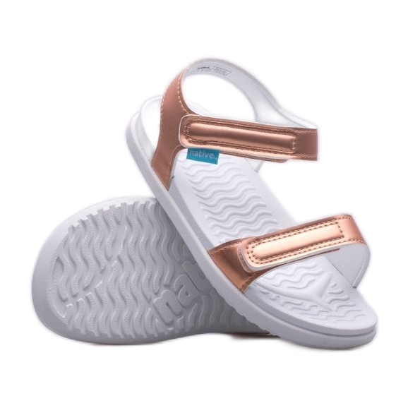 Native Charley Metallic Youth Jr Sandals 65109117-8817 zlatý
