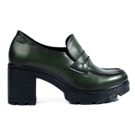 W. Potocki Tmavě zelené brogues od Potocki zelený