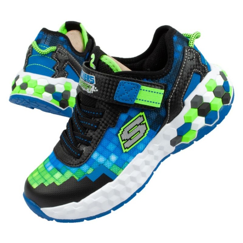 Boty Skechers Minecraft Led Jr 402204L/BBLM vícebarevný