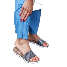 Černé lesklé skluzavky od Issiglio stříbrný