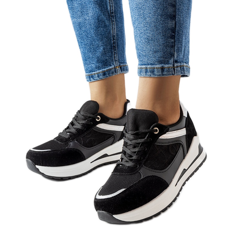 Inna Černé tenisky s vložkou Genovesee černá