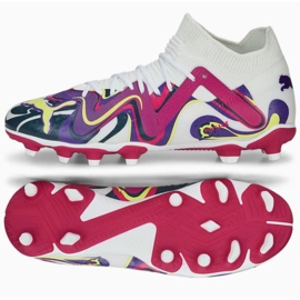 Boty Puma Future Match Creativity Jr FG/AG 107412 01 bílá, mix barev bílý