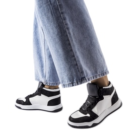 Černé vysoké tenisky Elizabeth černý