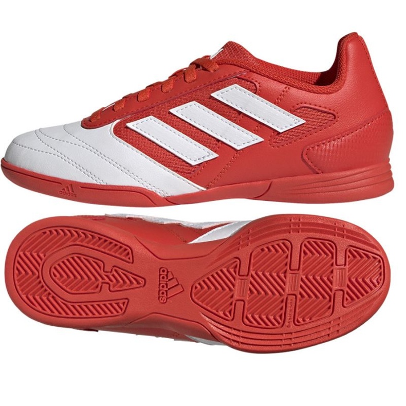 Boty adidas Super Sala In Jr IE1552 vícebarevný pomeranče a červené