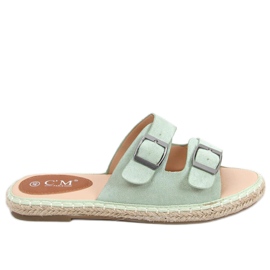 Mainské zelené espadrilky zelená