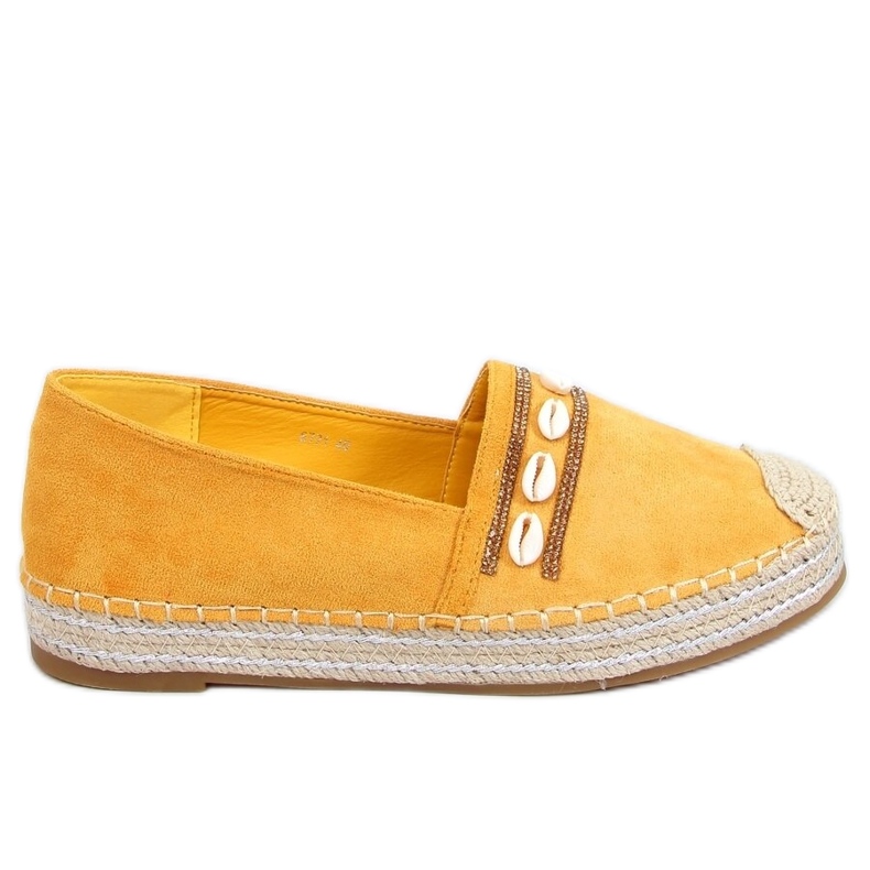 Skořápkové espadrilky Ocean Yellow žlutá Skořápkové espadrilky Ocean Yellow žlutá