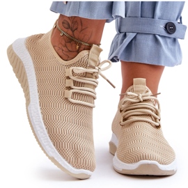 PG1 Klasické textilní nazouvací tenisky Béžová Gusto béžový