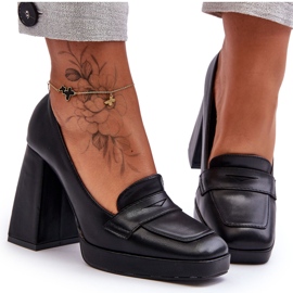 Černé lodičky Alisa na vysokém podpatku černá