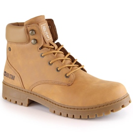 Pánské vysoké kozačky camel Big Star KK174207 hnědý Pánské vysoké kozačky camel Big Star KK174207 hnědý