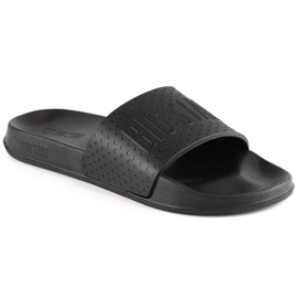 Big Star MM174319 černé pánské sportovní pěnové pantofle černý