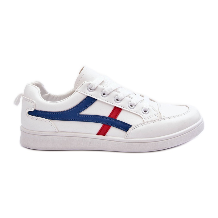 PG1 Dámské nízké sportovní boty s proužky bílé Alemessa bílý PG1 Dámské nízké sportovní boty s proužky bílé Alemessa bílý