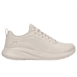 Boty Skechers Memory Foam Bobs Squad Chaos W 117209 Nude béžový