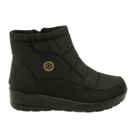 NEWS Lehké ženské sněhové boty na 22S26-5029 Black Fur černý