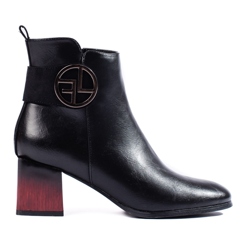 W. Potocki Černé dámské kozačky na sloupku Potocki černá W. Potocki Černé dámské kozačky na sloupku Potocki černá