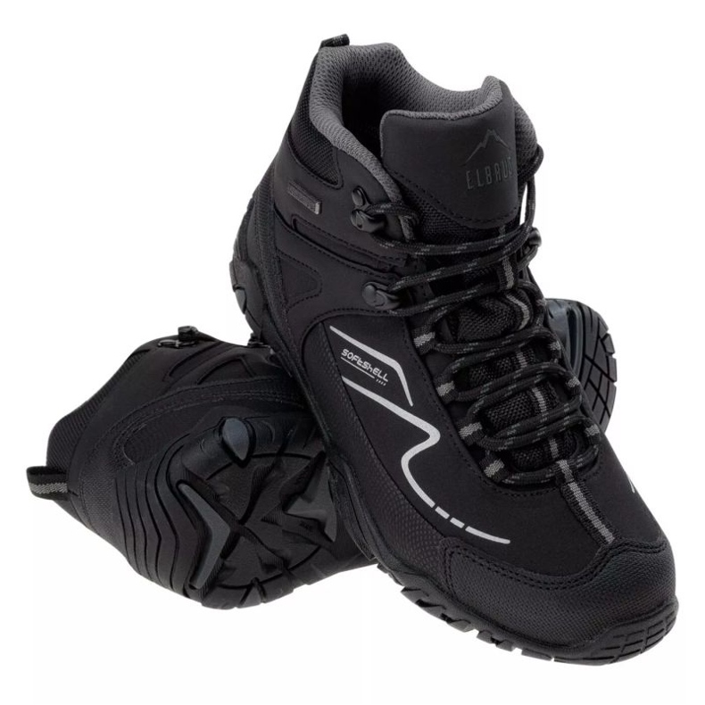 Elbrus Maash Mid Wp Teen boty 92800377078 černá Elbrus Maash Mid Wp Teen boty 92800377078 černá