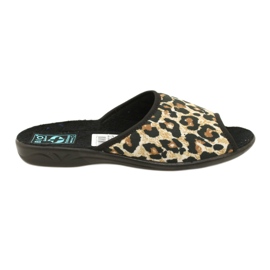 Adanex 16833 dámské leopardí pantofle černá Adanex 16833 dámské leopardí pantofle černá