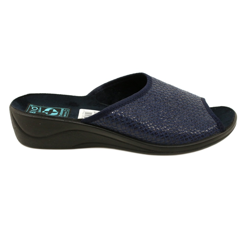 Dámské pantofle rybí kosti Adanex 26039 Navy Blue modrý