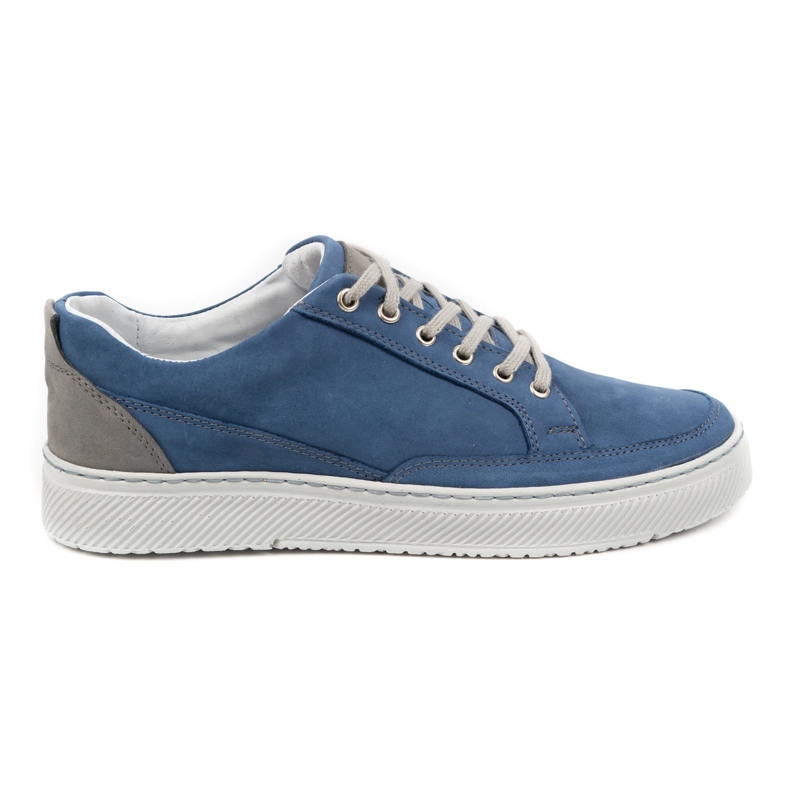 Olivier Boty Pánské Kožené Sneakers 950MA modré modrý