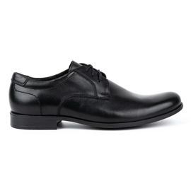 Kampol Pánské elegantní kožené boty 344KAM černé černý