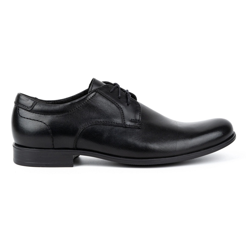 Kampol Pánské elegantní kožené boty 344KAM černé černá Kampol Pánské elegantní kožené boty 344KAM černé černá
