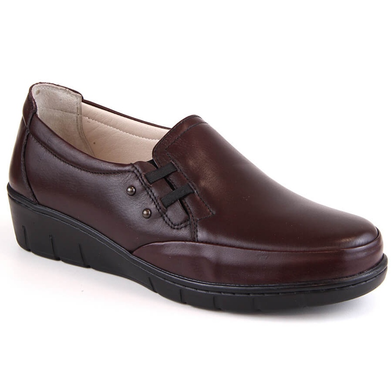 Kožená pohodlná dámská obuv s gumičkou T.Sokolski J304 červené Kožená pohodlná dámská obuv s gumičkou T.Sokolski J304 červené