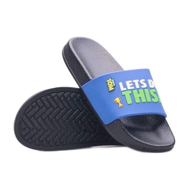 Pantofle Coqui Jr. 6383-612-2220 modrý