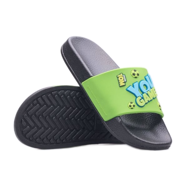 Pantofle Coqui Jr. 6383-611-2214 zelená