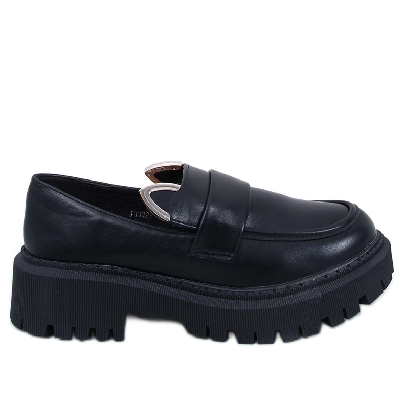 Mokasíny na platformě s ušima od Bunnies Black černá