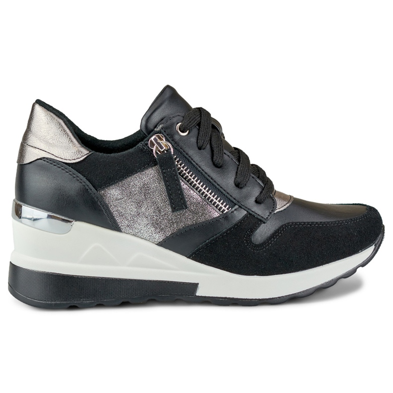 Černé sportovní boty na klínku černá