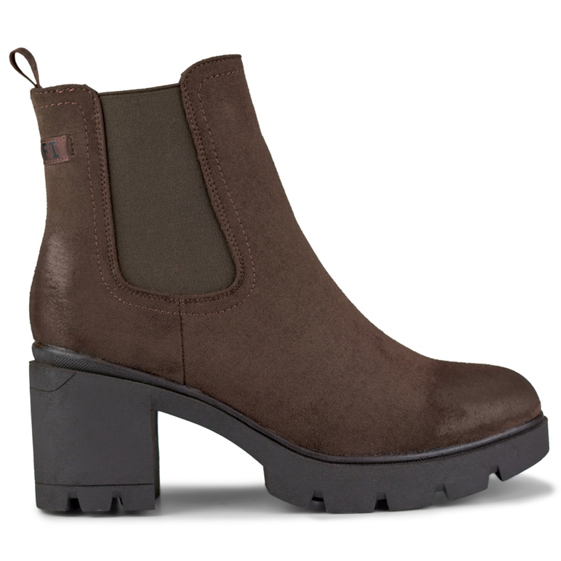 Klasické semišové dámské kozačky Adeline hnědé hnědý