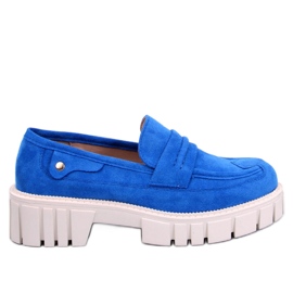 Platformové mokasíny Chandra Blue modrý
