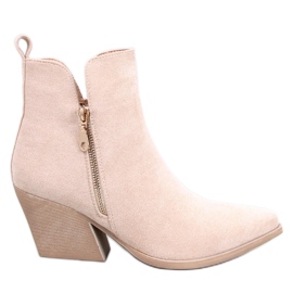 Dámské kovbojské boty Ripley Beige béžový