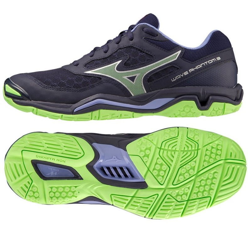 Házenkářské boty Mizuno Wave Phantom 3 M X1GA226011 námořnická modrá modrý