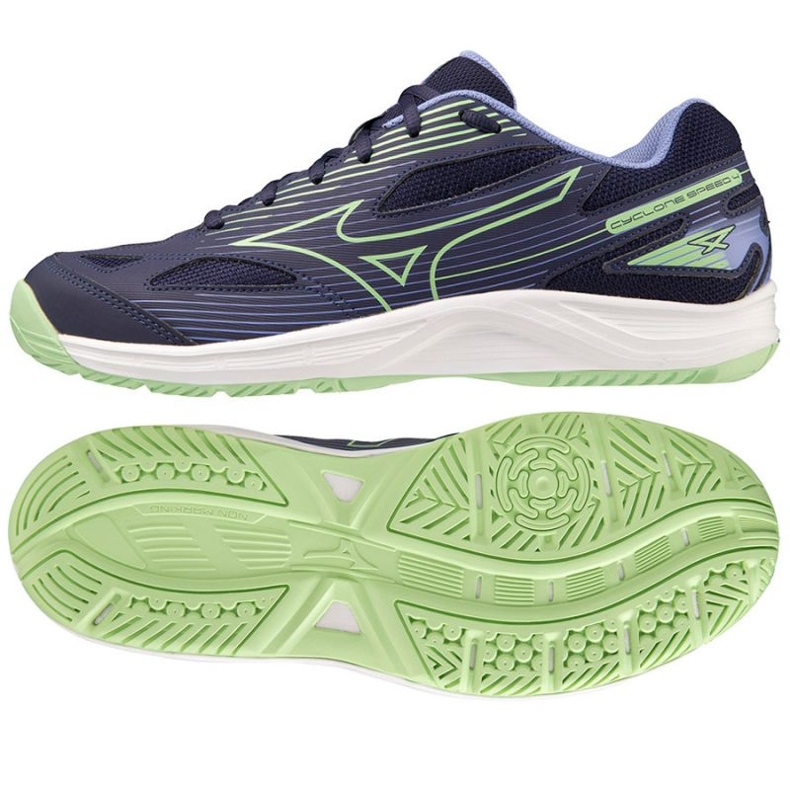 Volejbalové boty Mizuno Cyclone Speed 4 M V1GA238011 modrý modrý