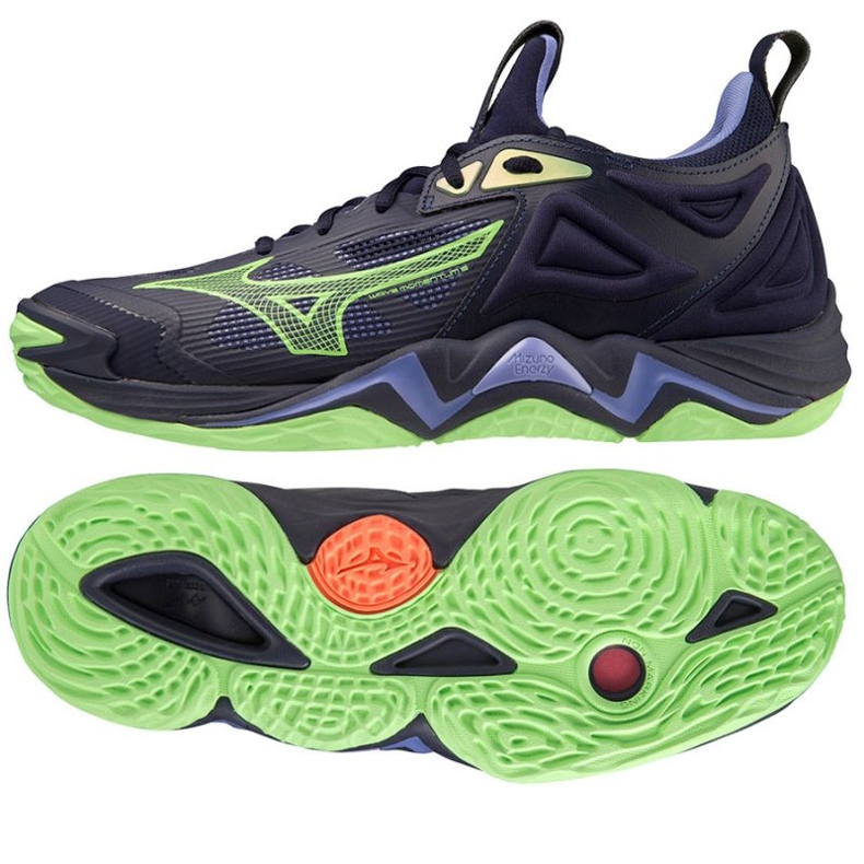 Volejbalové boty Mizuno Wave Momentum 3 M V1GA231211 námořnická modrá modrý