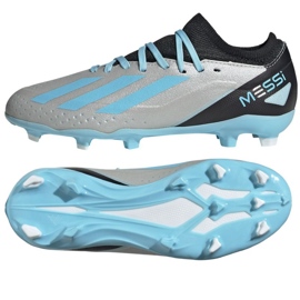 Kopačky Adidas X Crazyfast Messi.3 Fg Jr IE4077 šedá odstíny šedé