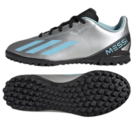 Kopačky Adidas X Crazyfast Messi.4 Tf Jr IE4068 šedá odstíny šedé