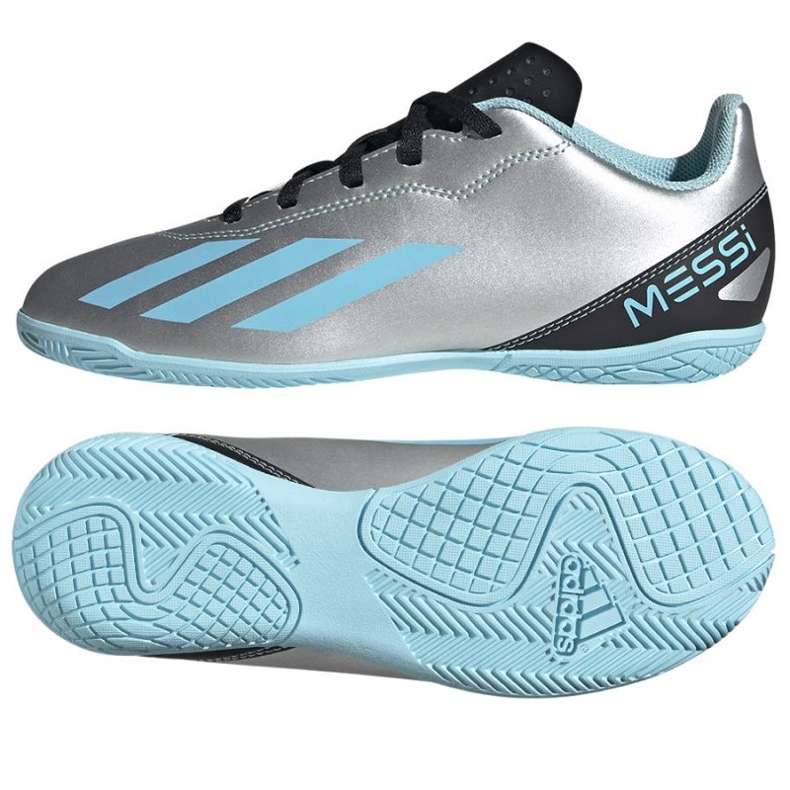 Kopačky Adidas X Crazyfast Messi.4 In Jr IE4070 odstíny šedi