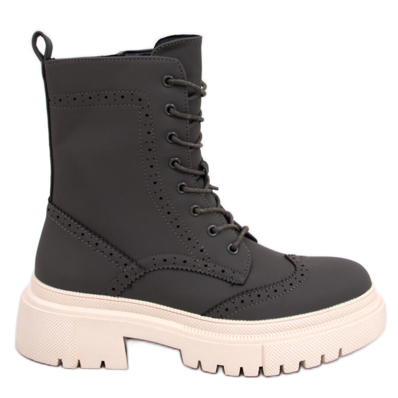 Aubert Green šněrovací kozačky zelená Aubert Green šněrovací kozačky zelená