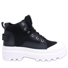 Kotníkové boty Tinli Black černý